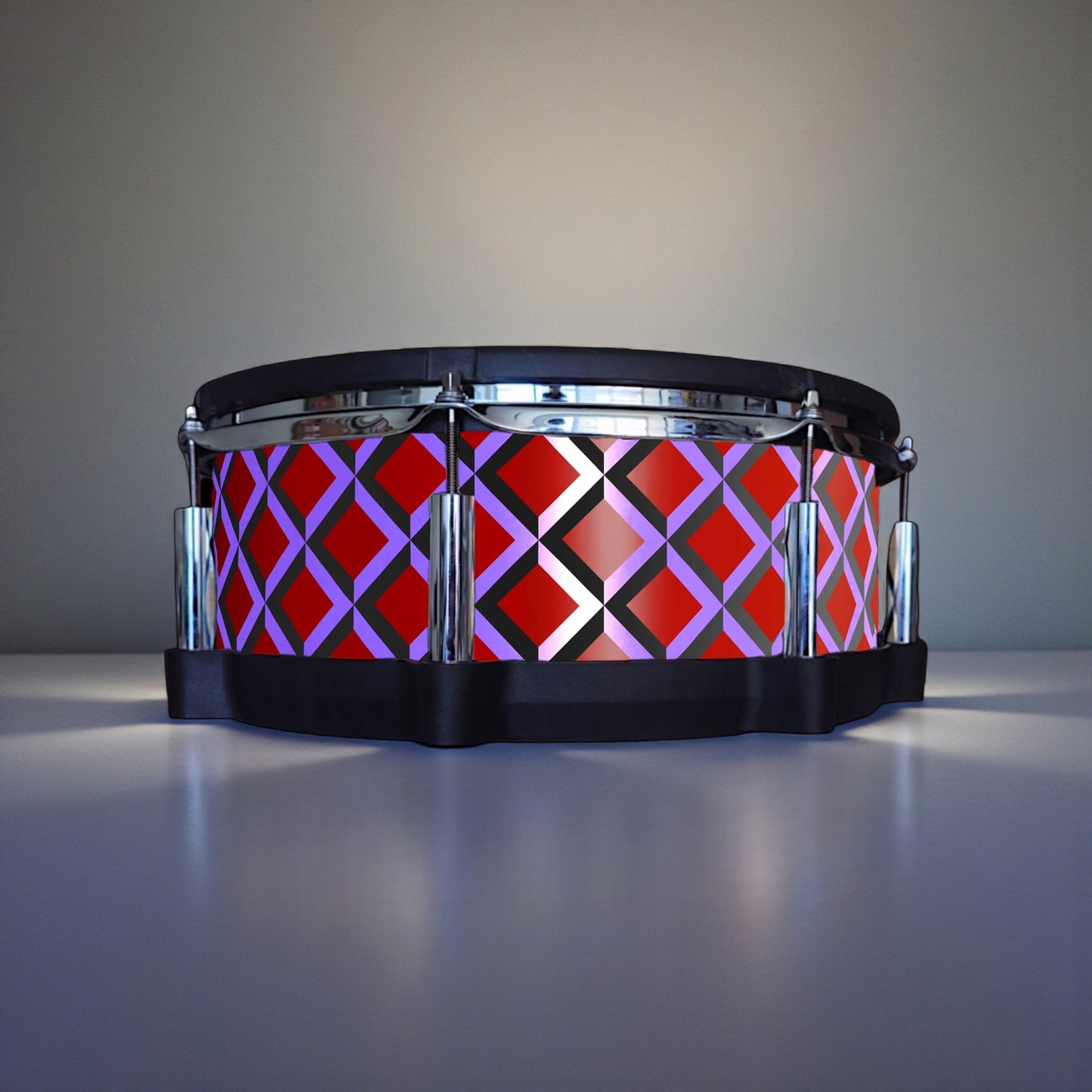 3D Tile Drum Wrap (Black Base)