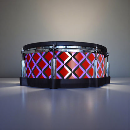 3D Tile Drum Wrap (Black Base)