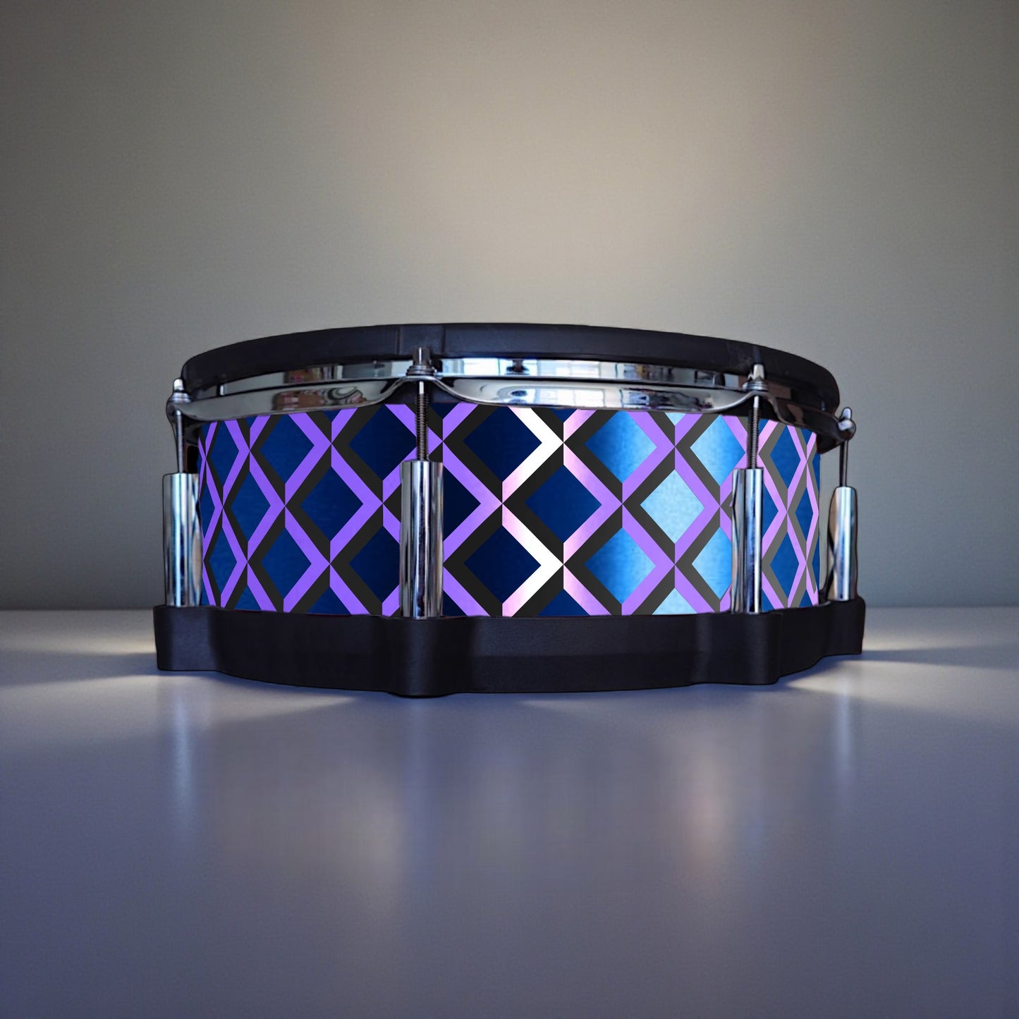 3D Tile Drum Wrap (Black Base)