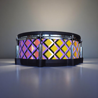 3D Tile Drum Wrap (Black Base)