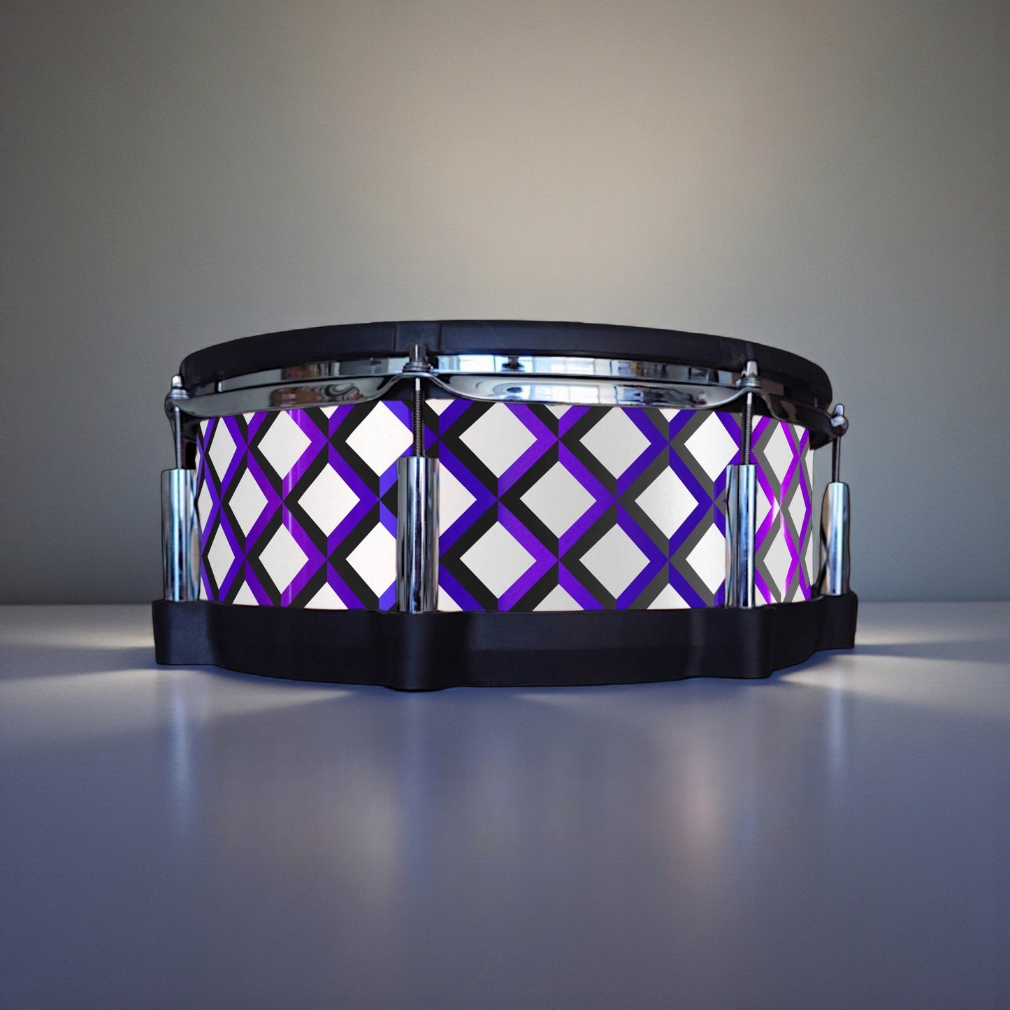 3D Tile Drum Wrap (Black Base)