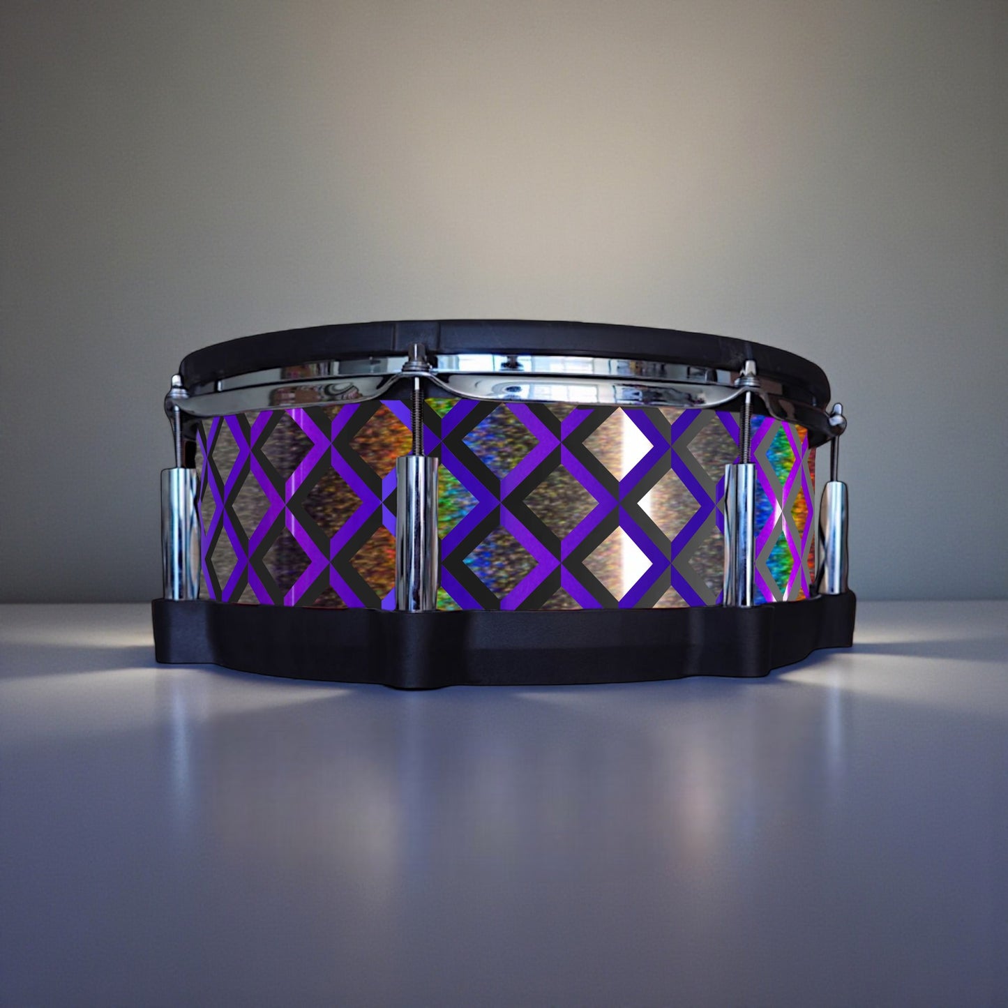 3D Tile Drum Wrap (Black Base)