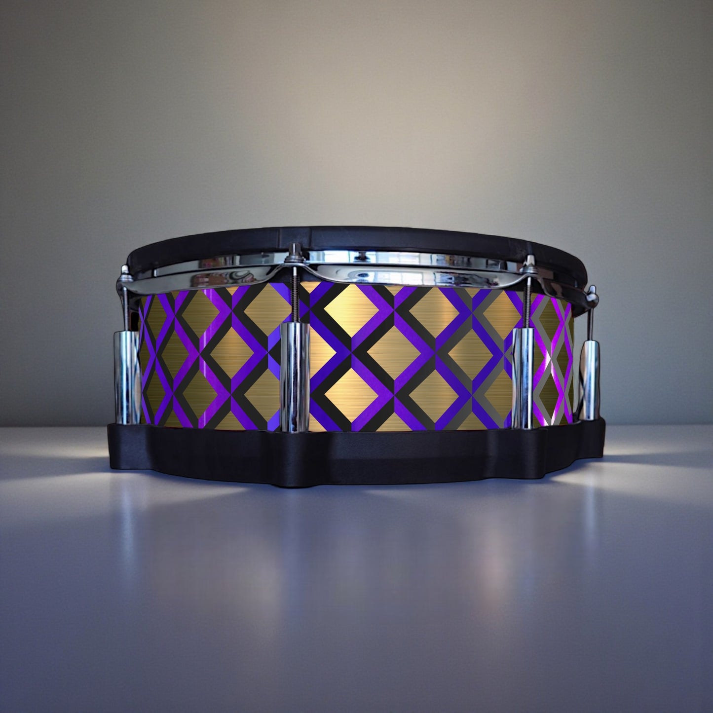 3D Tile Drum Wrap (Black Base)