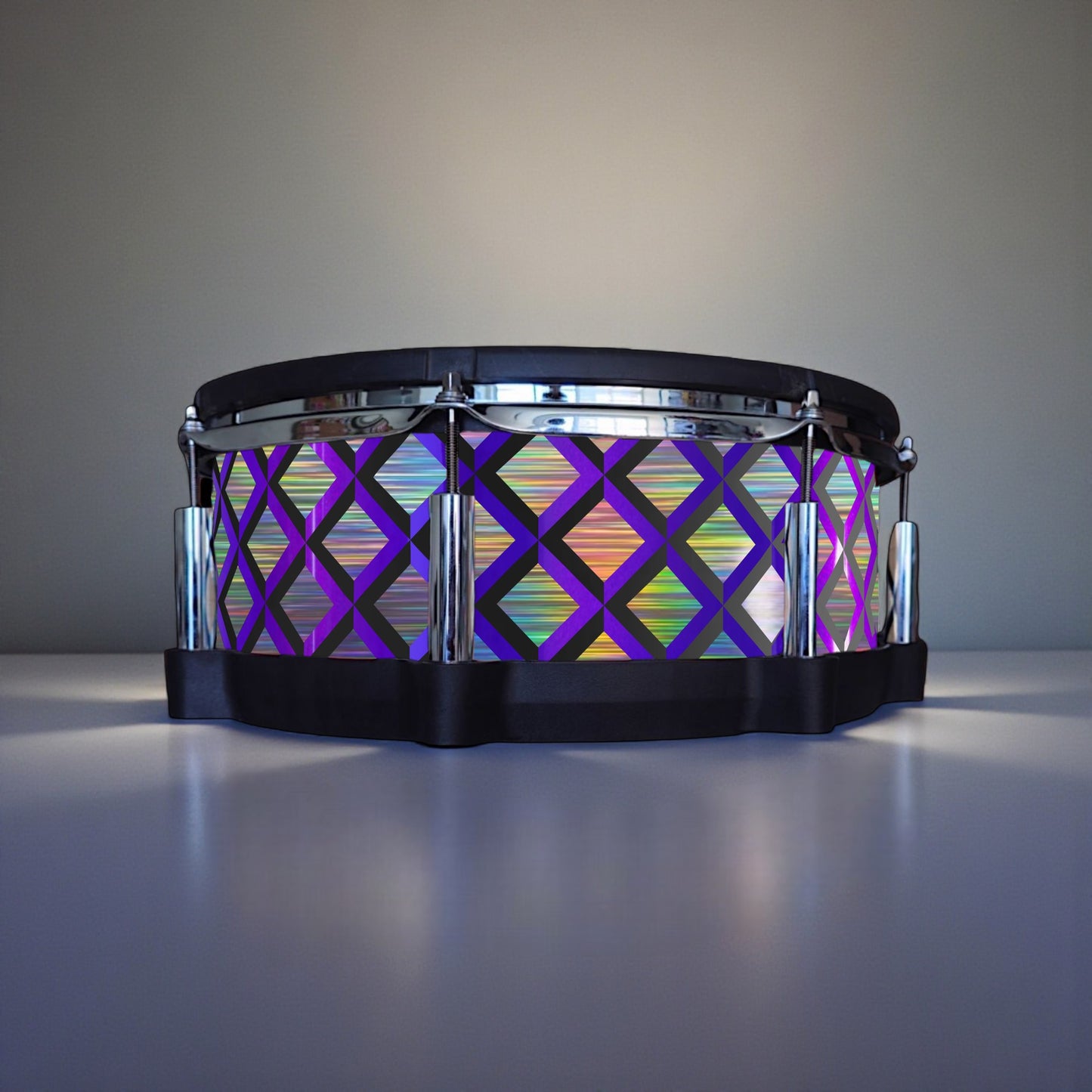 3D Tile Drum Wrap (Black Base)