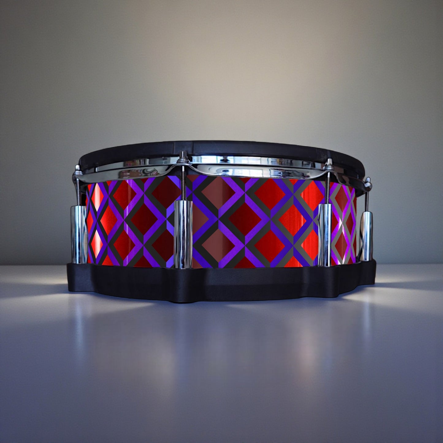 3D Tile Drum Wrap (Black Base)