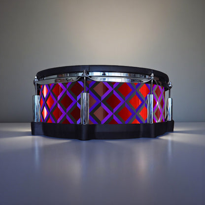 3D Tile Drum Wrap (Black Base)