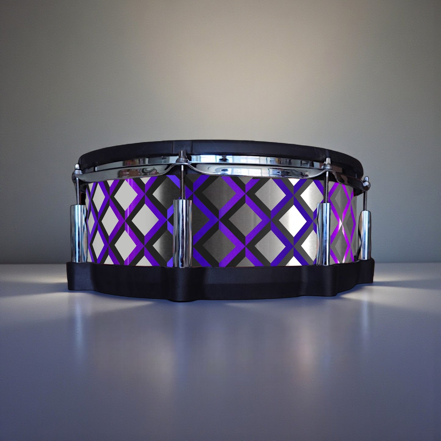 3D Tile Drum Wrap (Black Base)