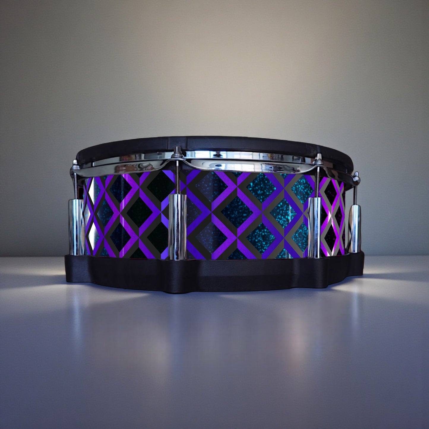 3D Tile Drum Wrap (Black Base)