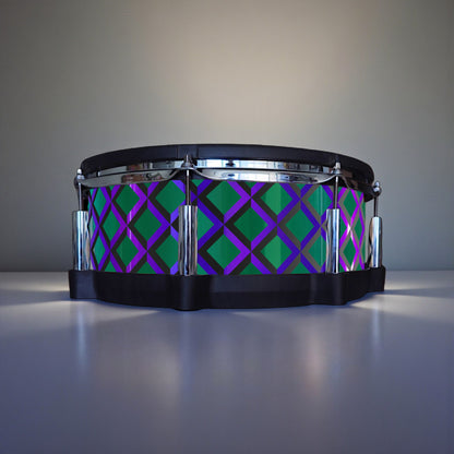 3D Tile Drum Wrap (Black Base)