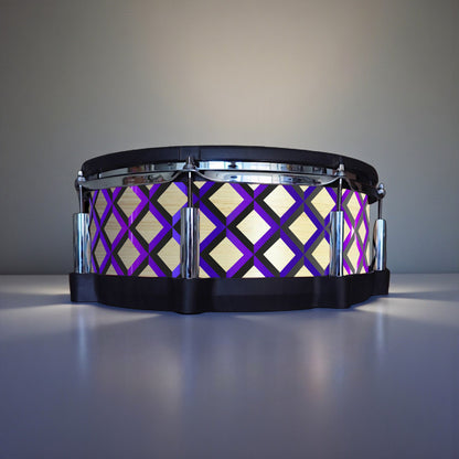 3D Tile Drum Wrap (Black Base)