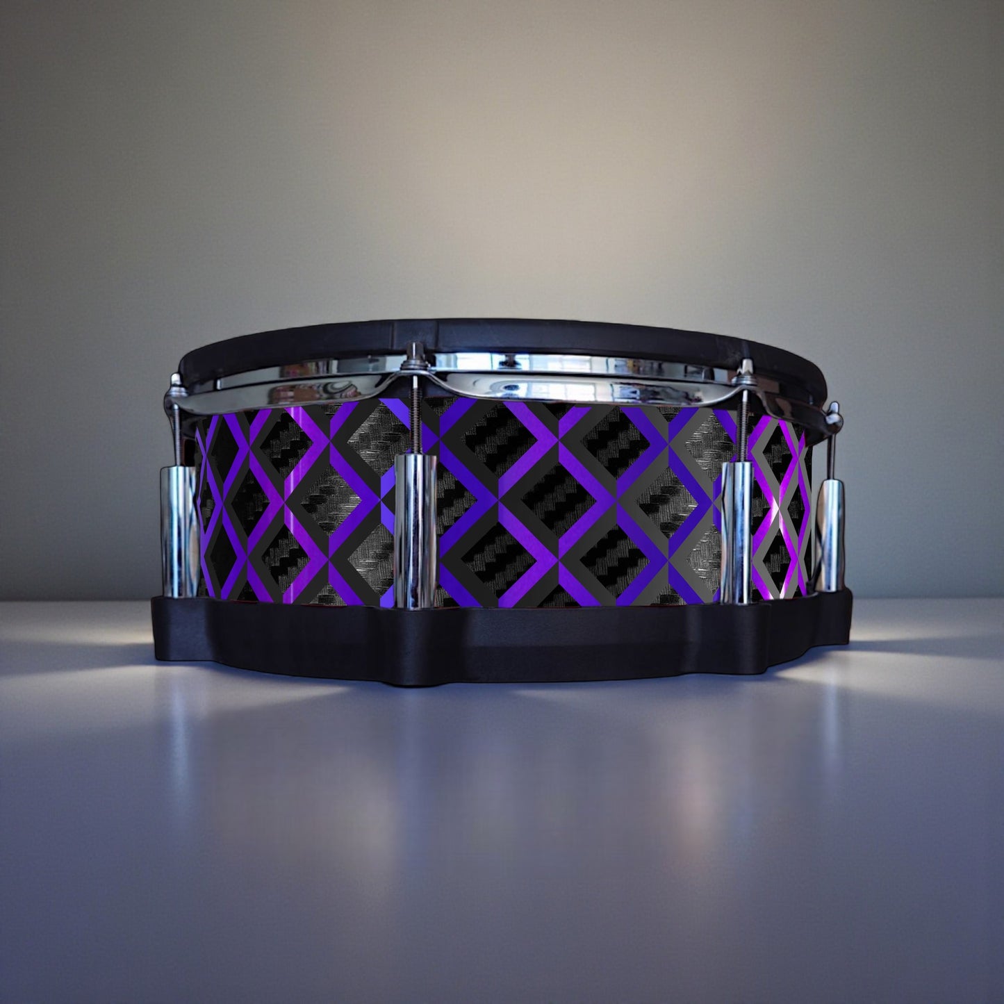 3D Tile Drum Wrap (Black Base)