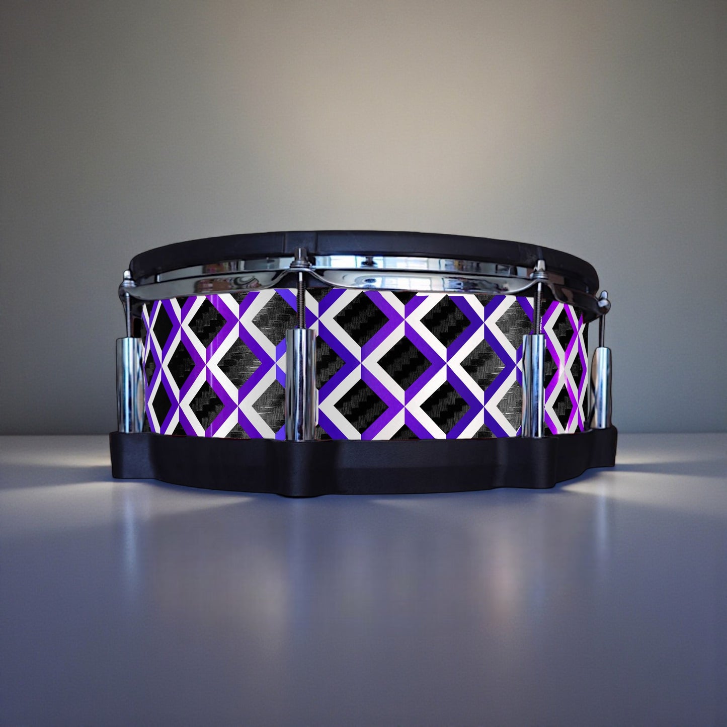 3D Tile Drum Wrap (White Base)