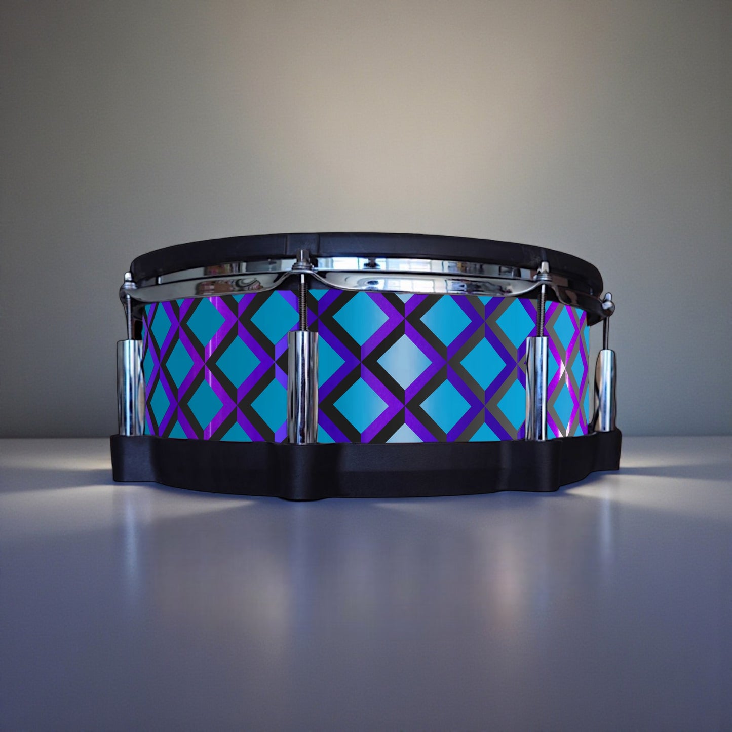 3D Tile Drum Wrap (Black Base)