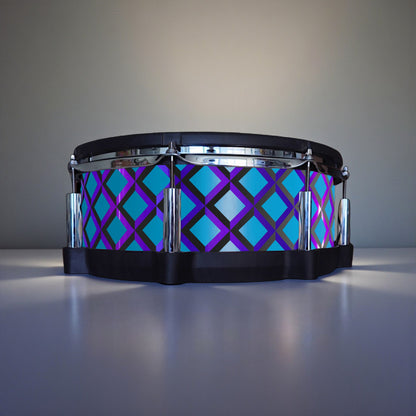3D Tile Drum Wrap (Black Base)