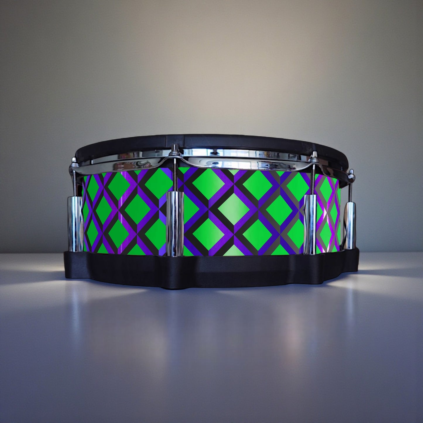 3D Tile Drum Wrap (Black Base)
