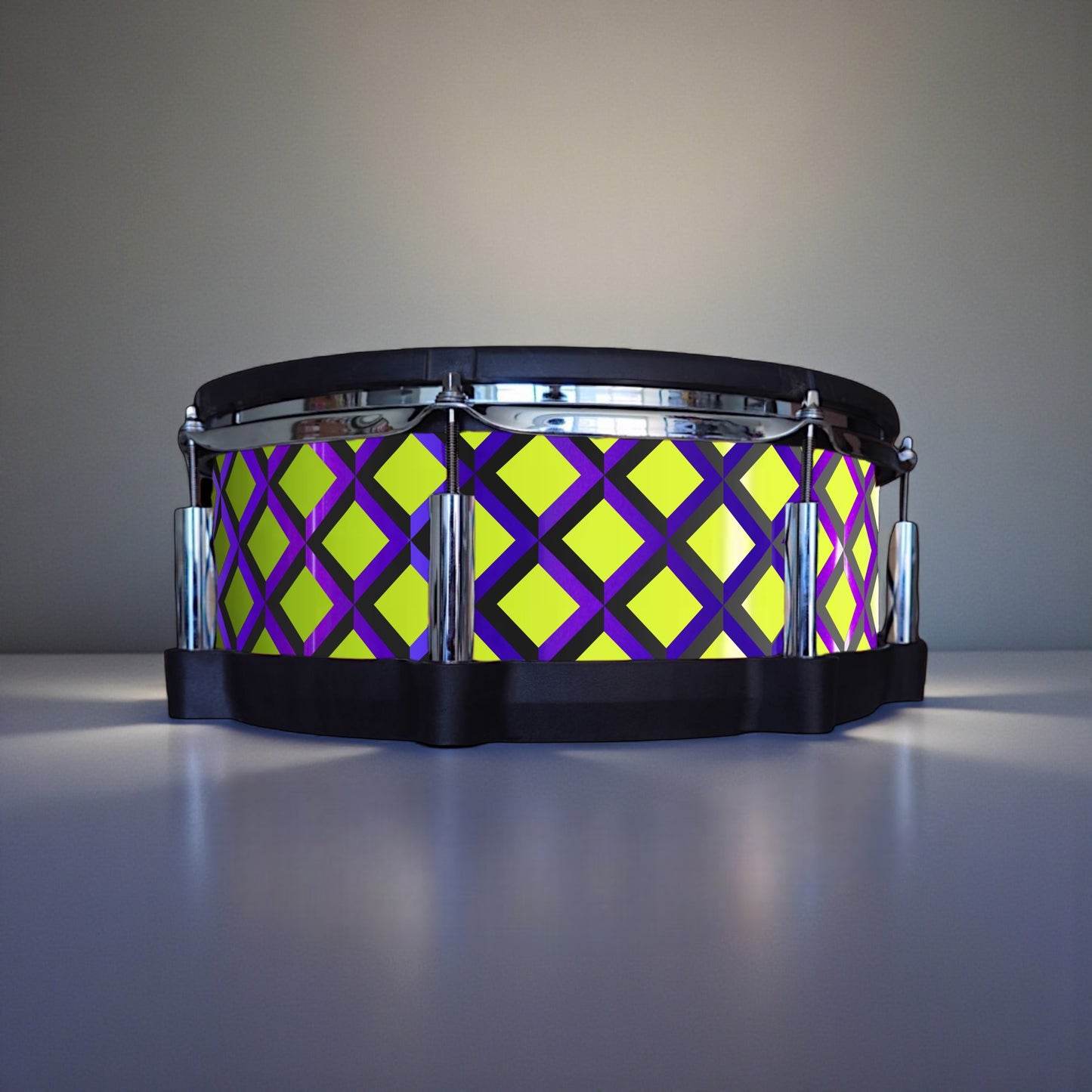 3D Tile Drum Wrap (Black Base)