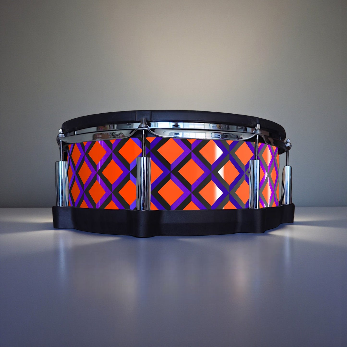 3D Tile Drum Wrap (Black Base)