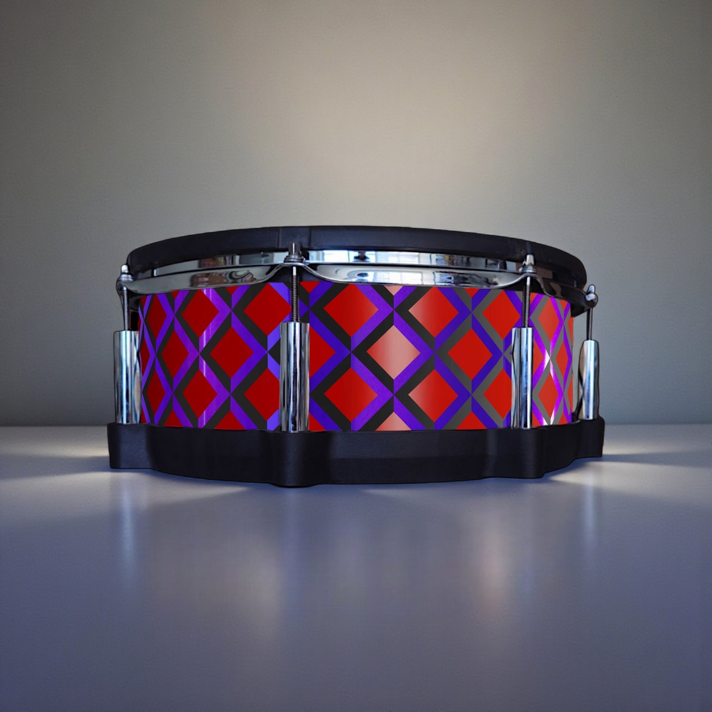 3D Tile Drum Wrap (Black Base)