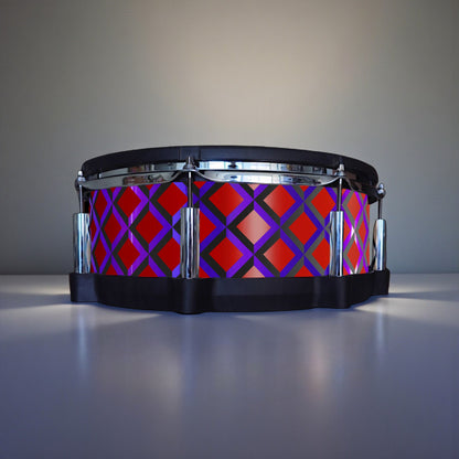 3D Tile Drum Wrap (Black Base)