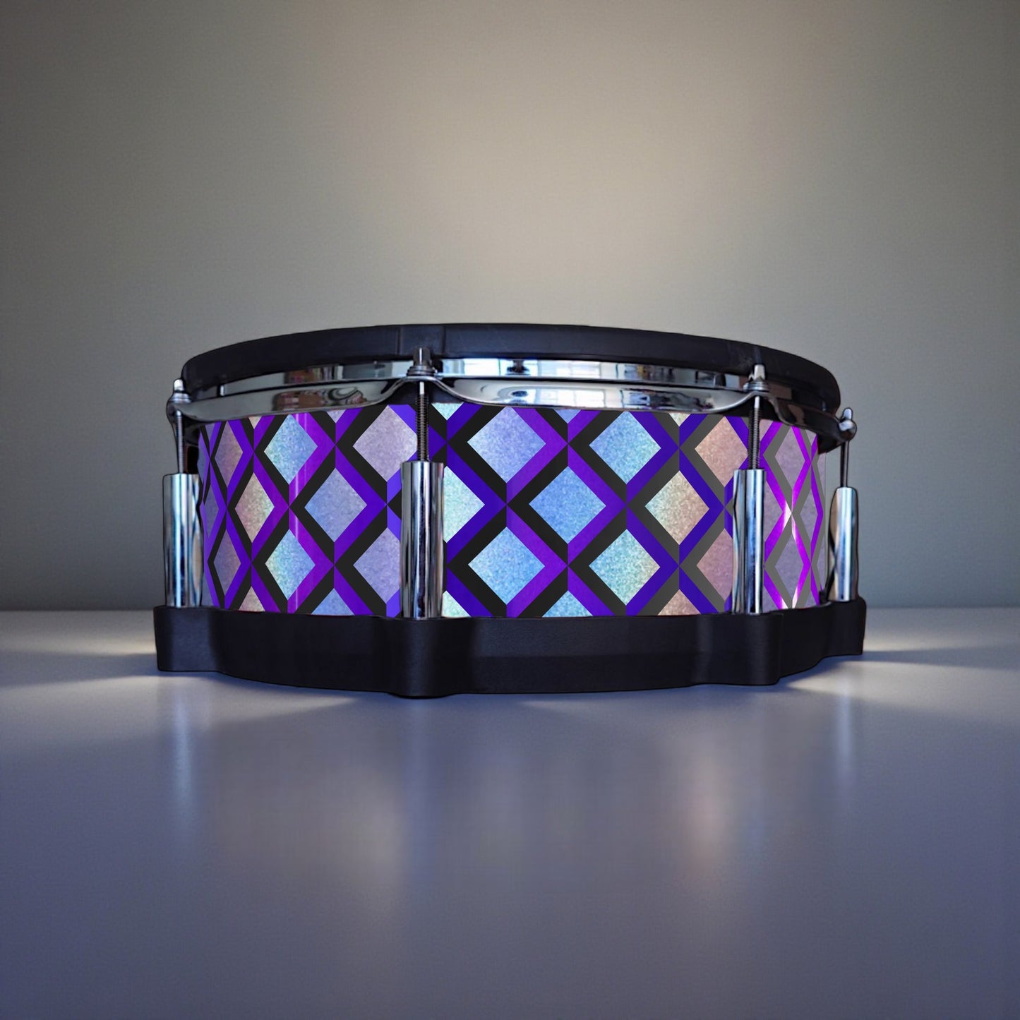 3D Tile Drum Wrap (Black Base)