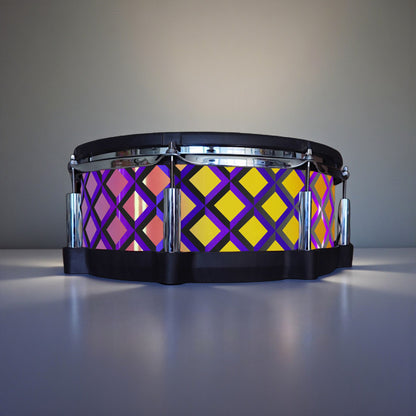 3D Tile Drum Wrap (Black Base)