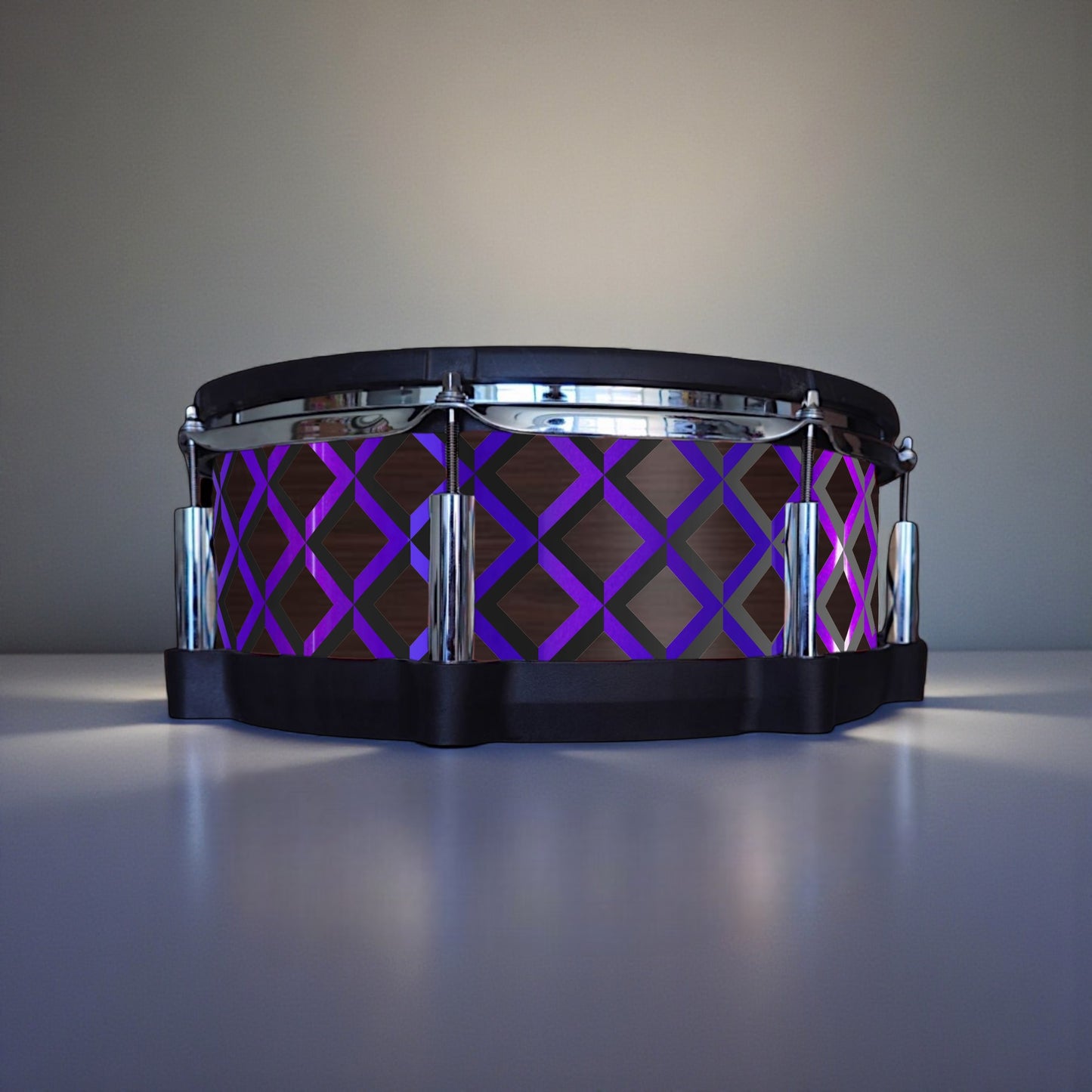 3D Tile Drum Wrap (Black Base)