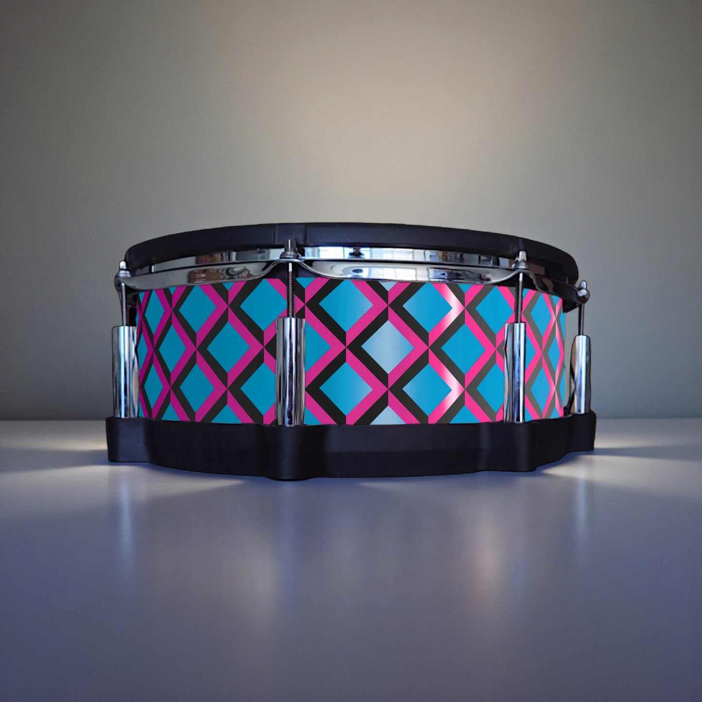 3D Tile Drum Wrap (Black Base)