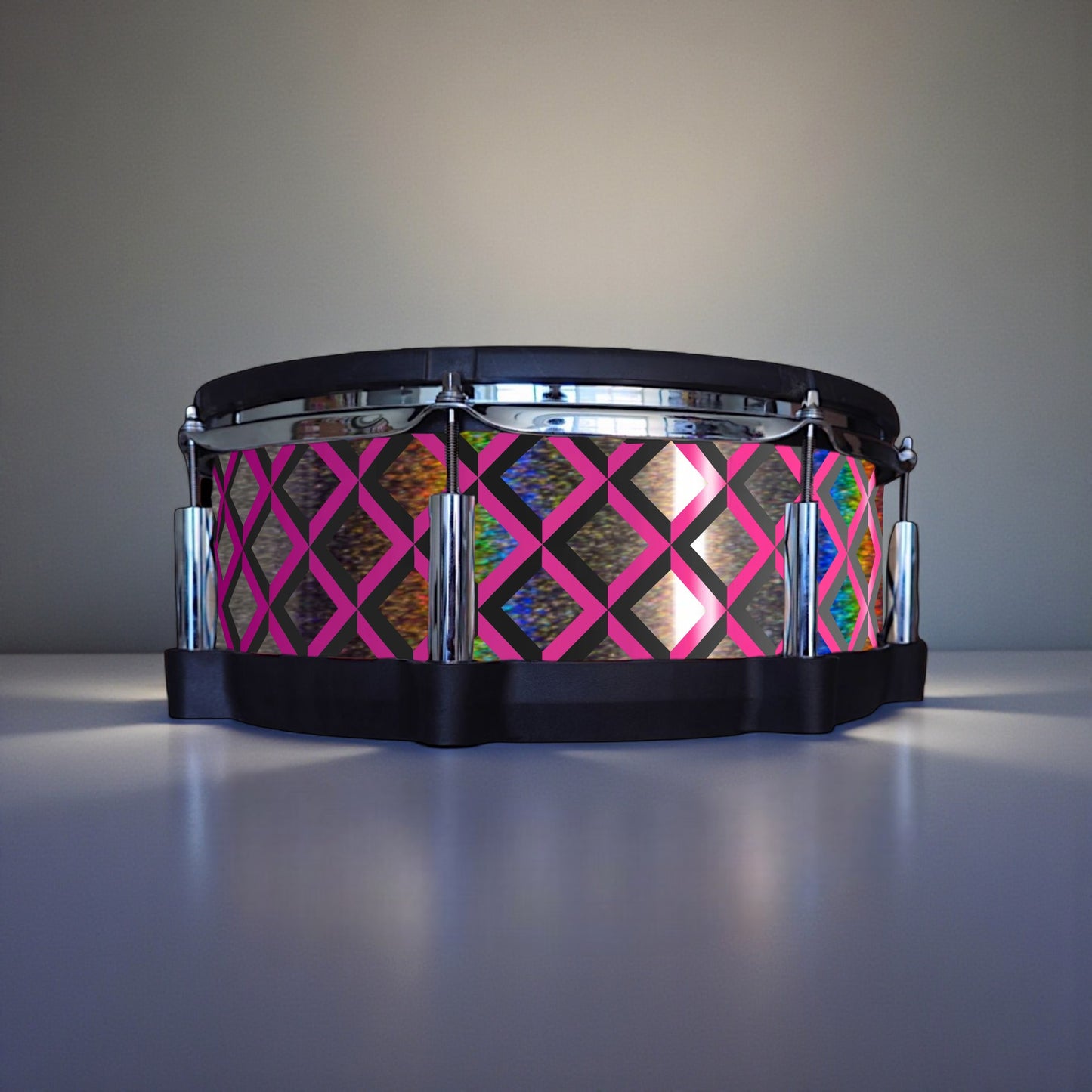 3D Tile Drum Wrap (Black Base)