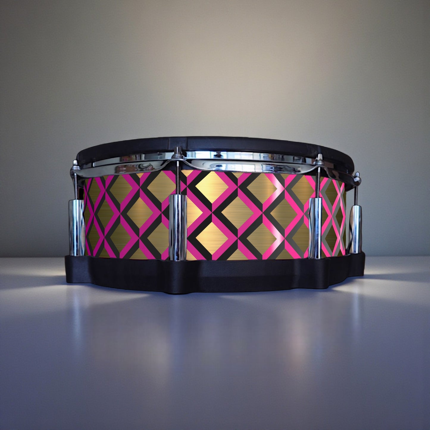 3D Tile Drum Wrap (Black Base)