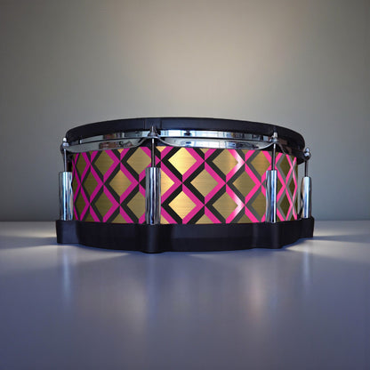 3D Tile Drum Wrap (Black Base)