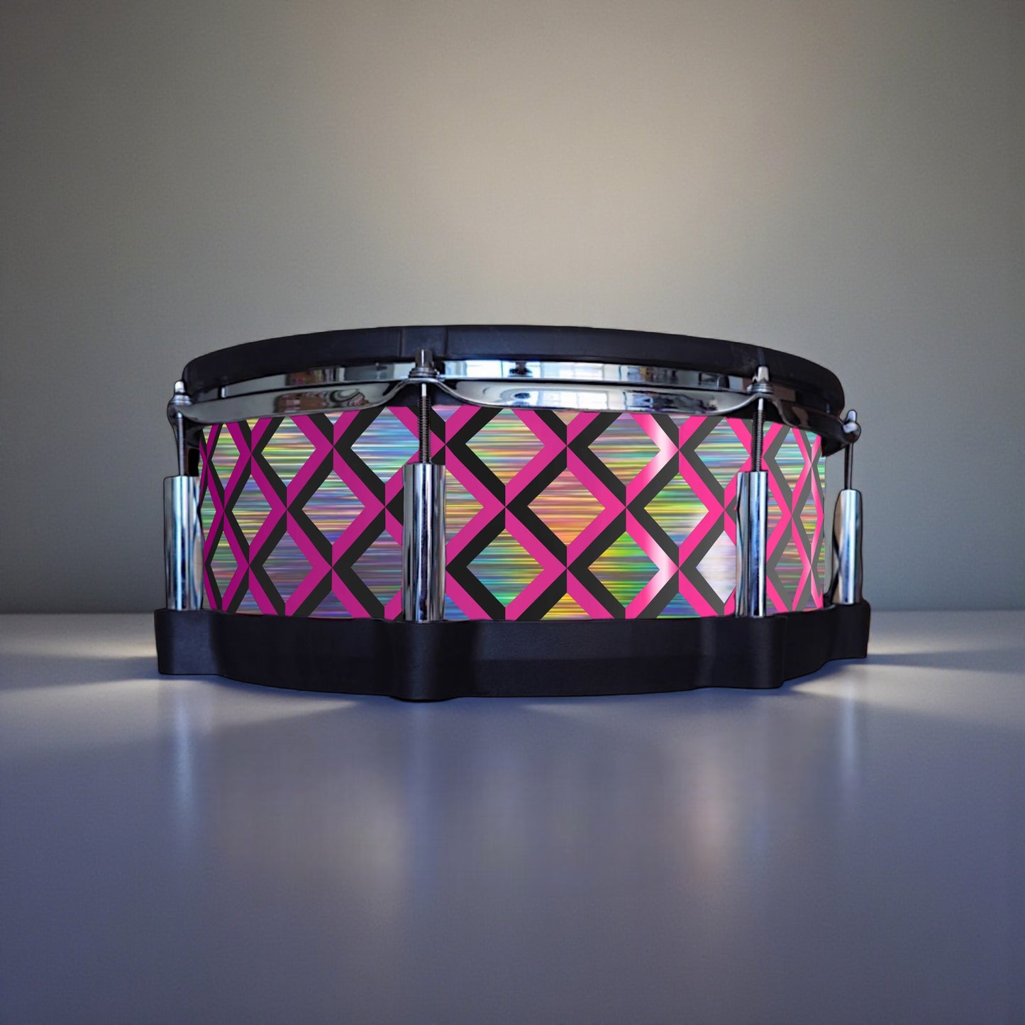 3D Tile Drum Wrap (Black Base)