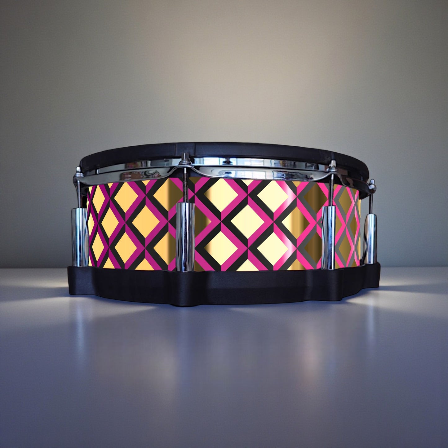 3D Tile Drum Wrap (Black Base)