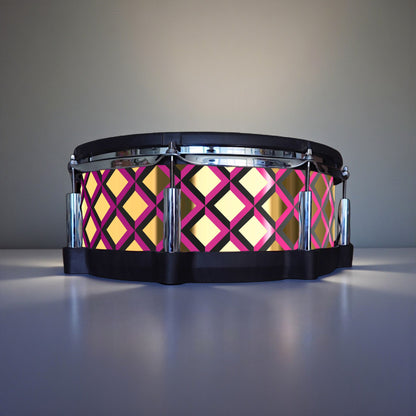 3D Tile Drum Wrap (Black Base)