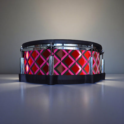 3D Tile Drum Wrap (Black Base)