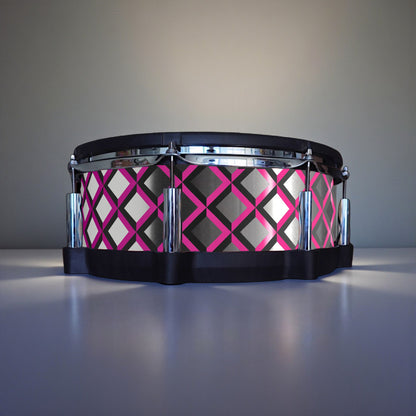 3D Tile Drum Wrap (Black Base)