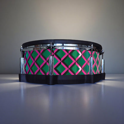 3D Tile Drum Wrap (Black Base)