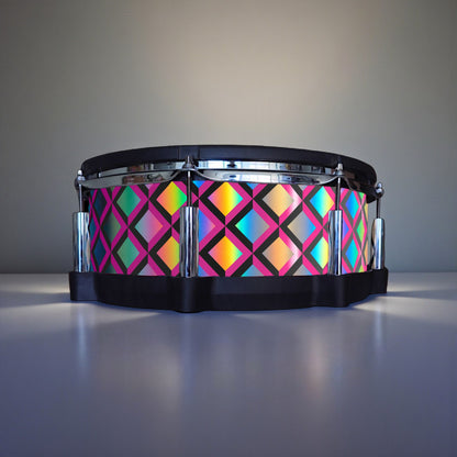 3D Tile Drum Wrap (Black Base)