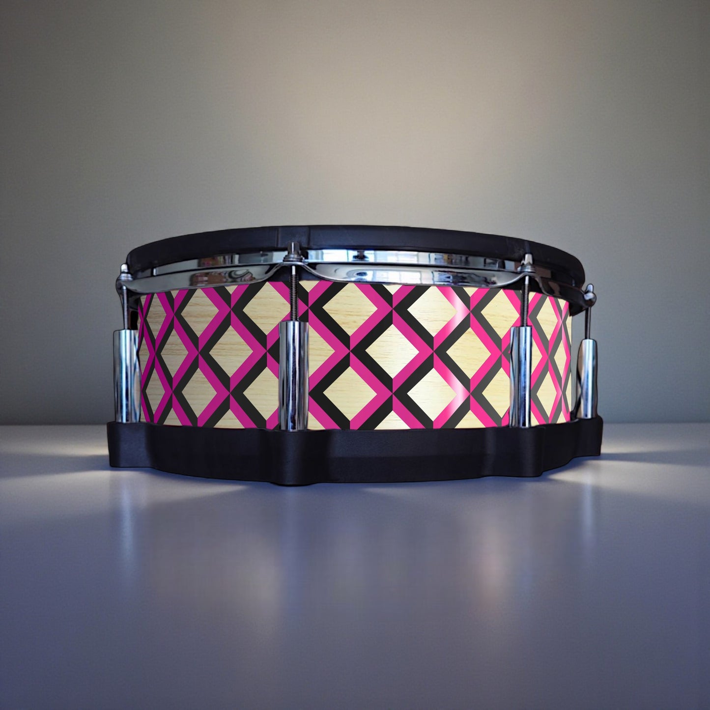 3D Tile Drum Wrap (Black Base)