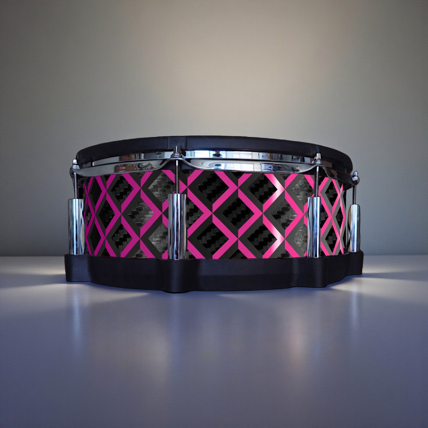 3D Tile Drum Wrap (Black Base)