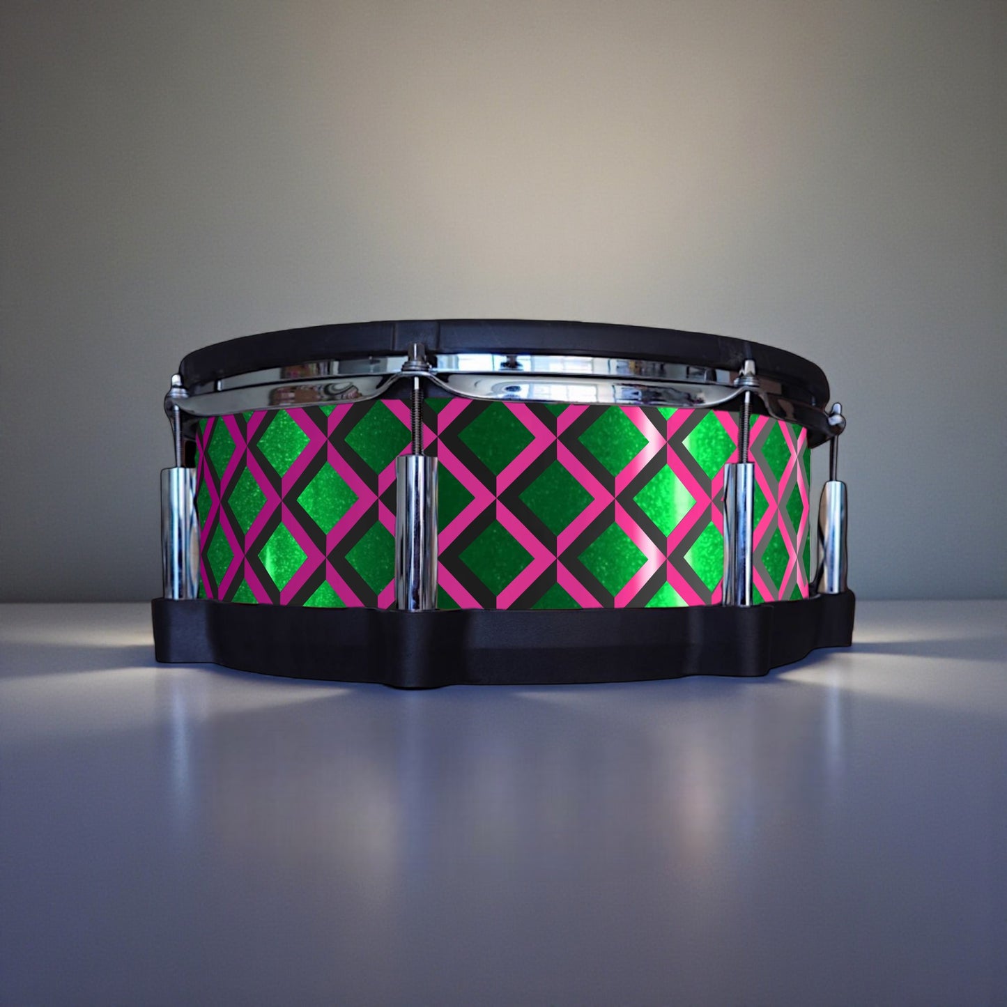 3D Tile Drum Wrap (Black Base)