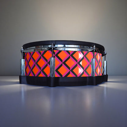 3D Tile Drum Wrap (Black Base)