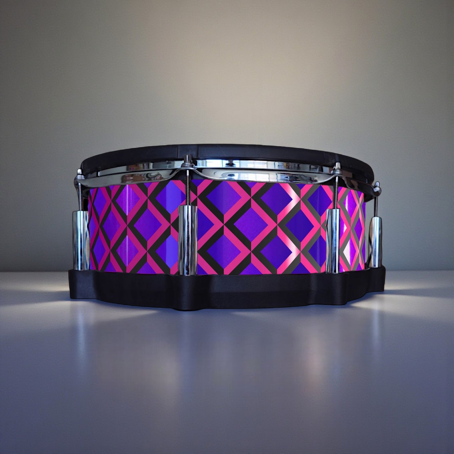 3D Tile Drum Wrap (Black Base)