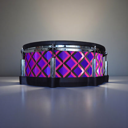 3D Tile Drum Wrap (Black Base)