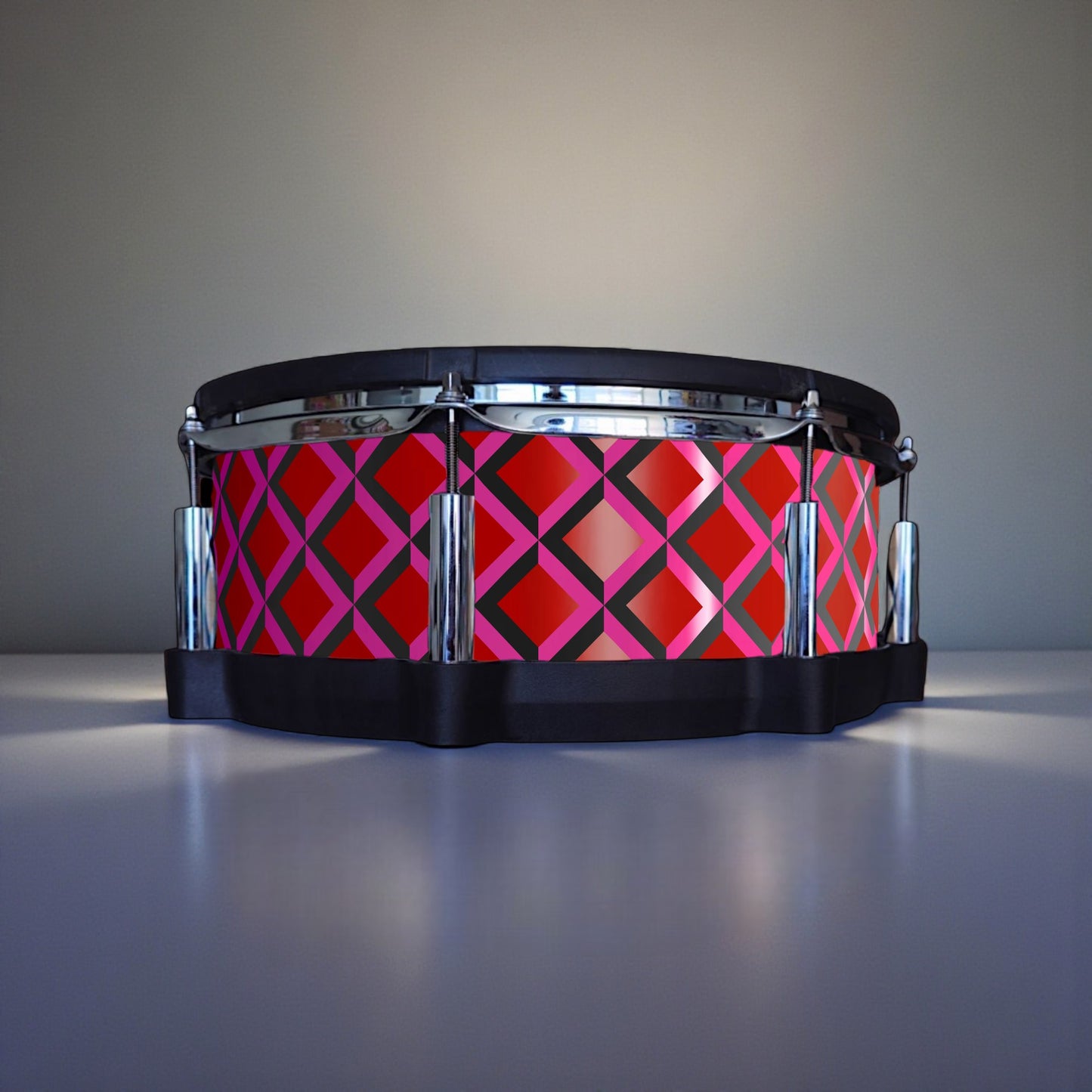 3D Tile Drum Wrap (Black Base)