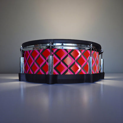 3D Tile Drum Wrap (Black Base)
