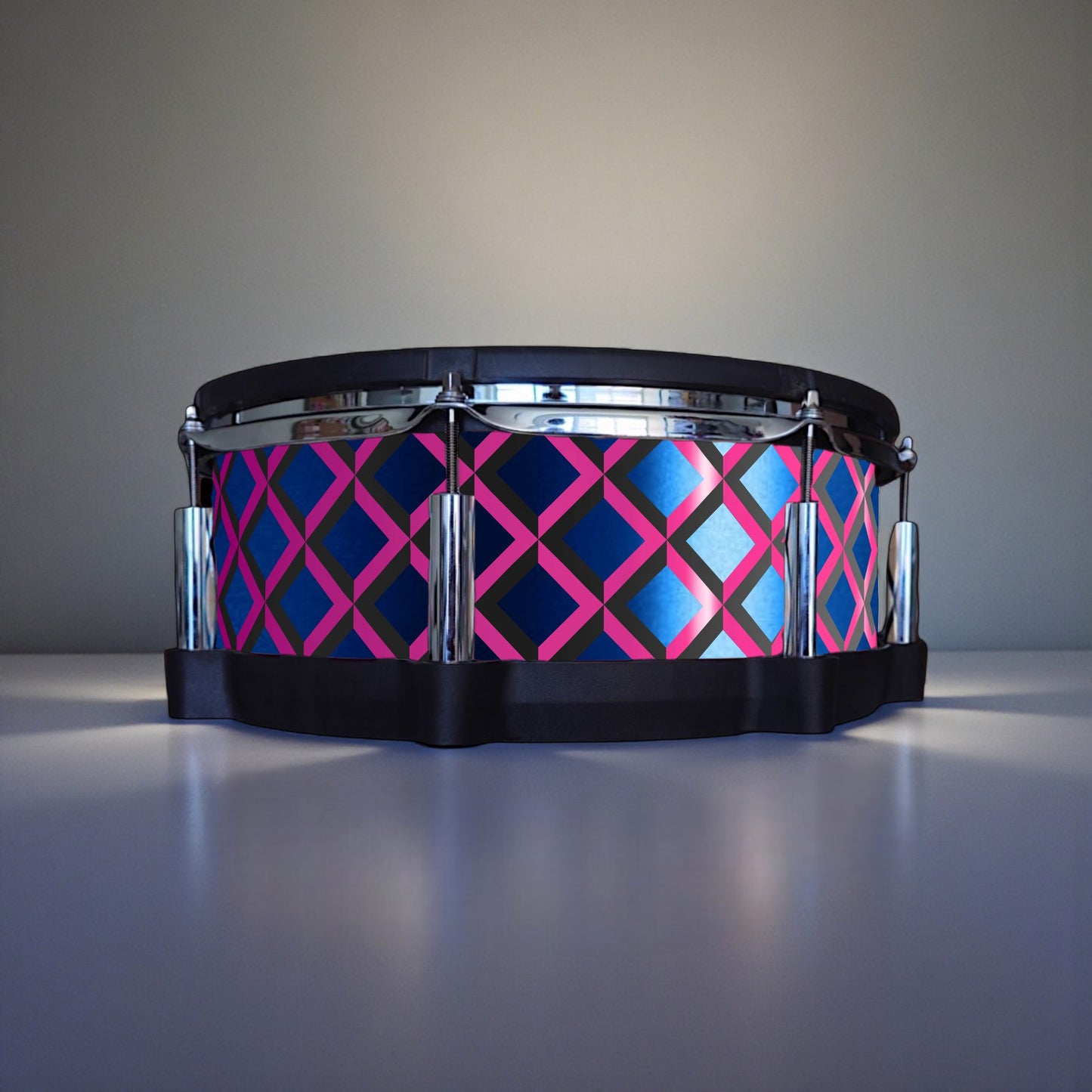 3D Tile Drum Wrap (Black Base)