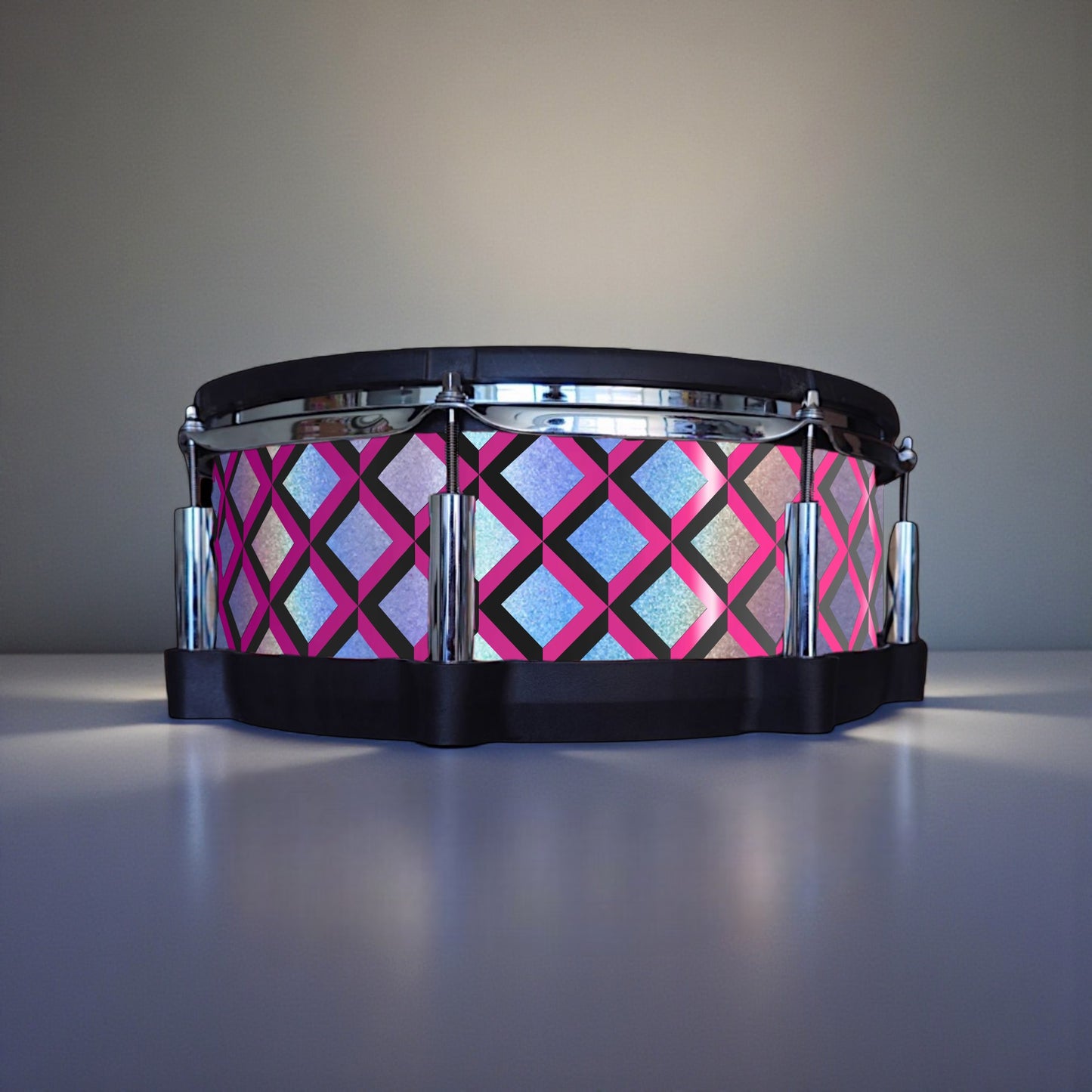 3D Tile Drum Wrap (Black Base)