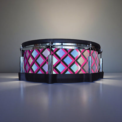 3D Tile Drum Wrap (Black Base)
