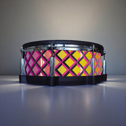3D Tile Drum Wrap (Black Base)