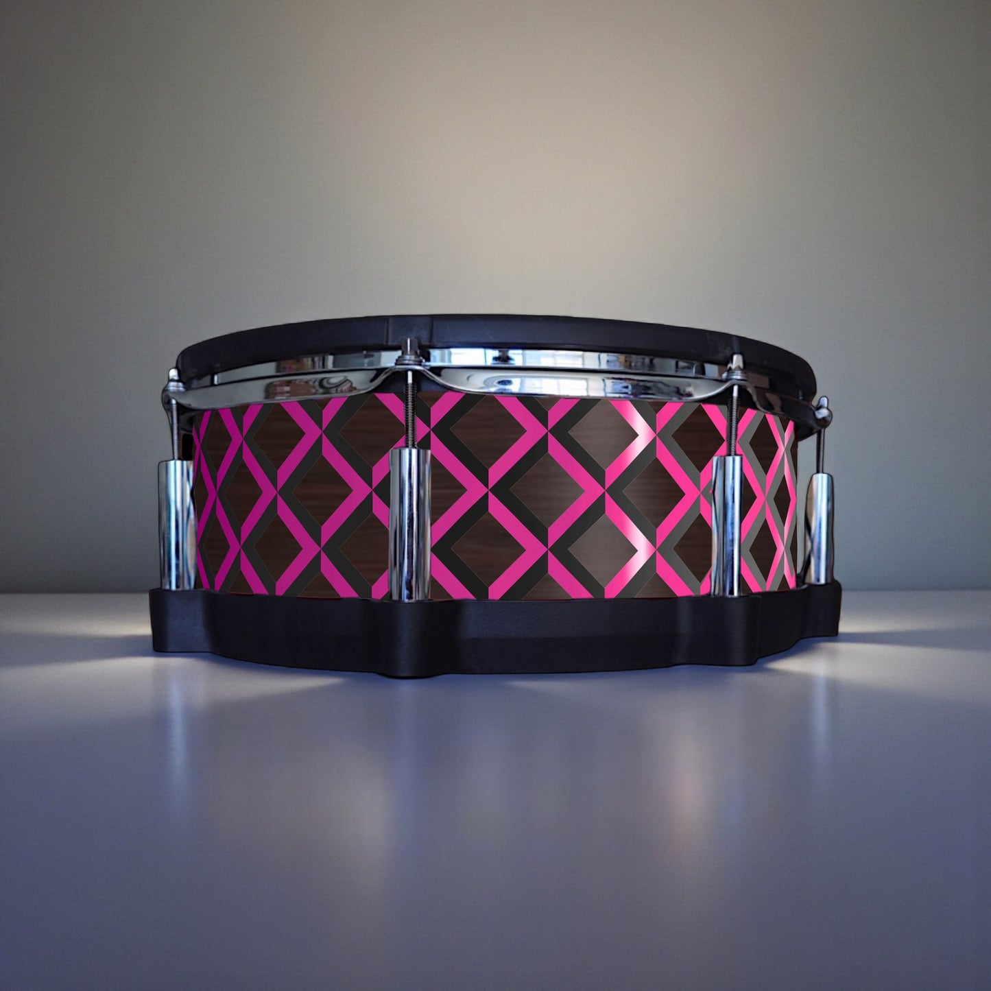 3D Tile Drum Wrap (Black Base)
